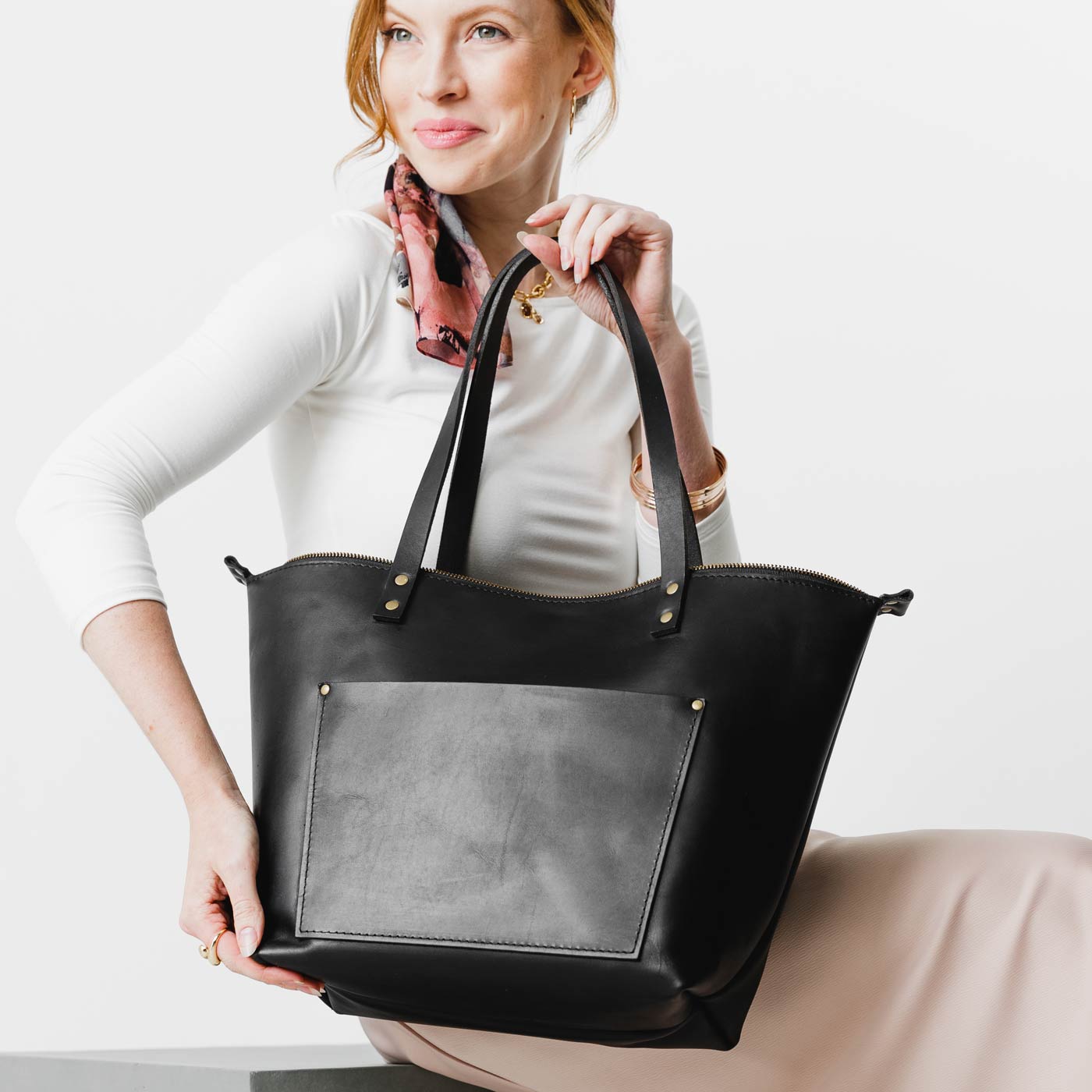 'Almost Perfect' Leather Tote Bag - Image 171