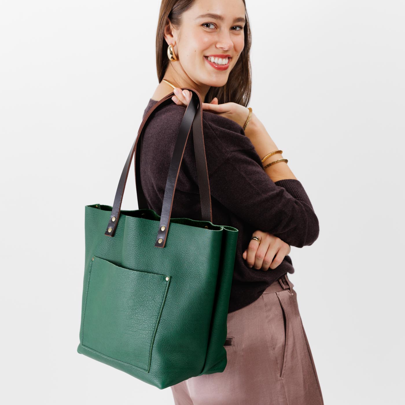Leather Tote Bag - Image 89