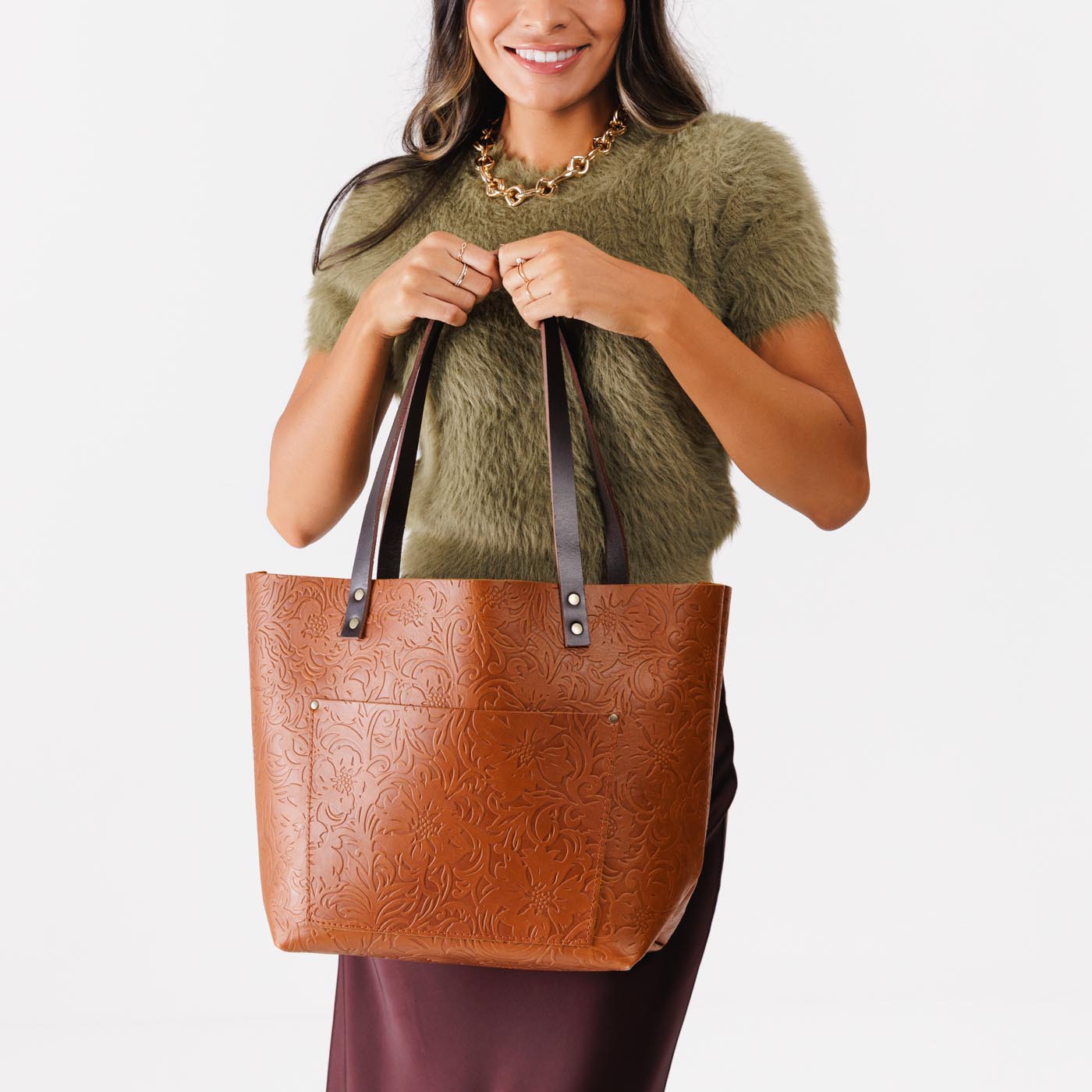 Leather Tote Bag - Image 79