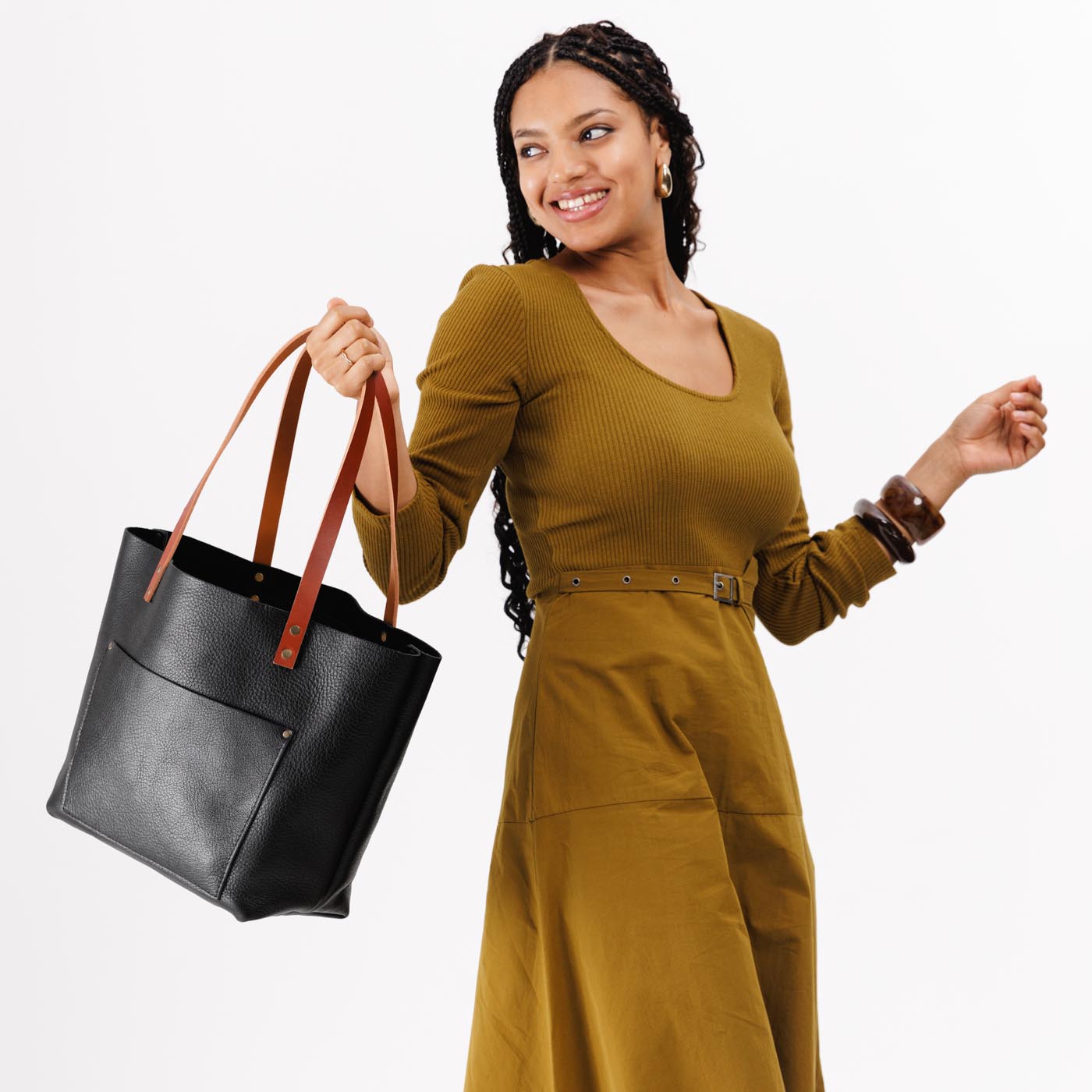 Leather Tote Bag - Image 178