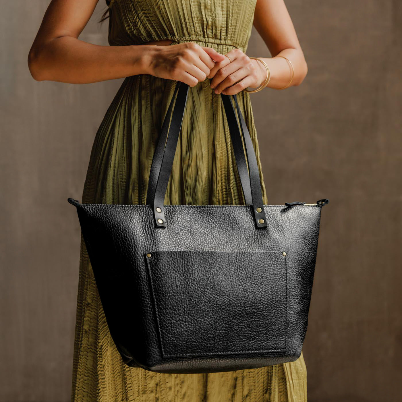 Leather Tote Bag - Image 165