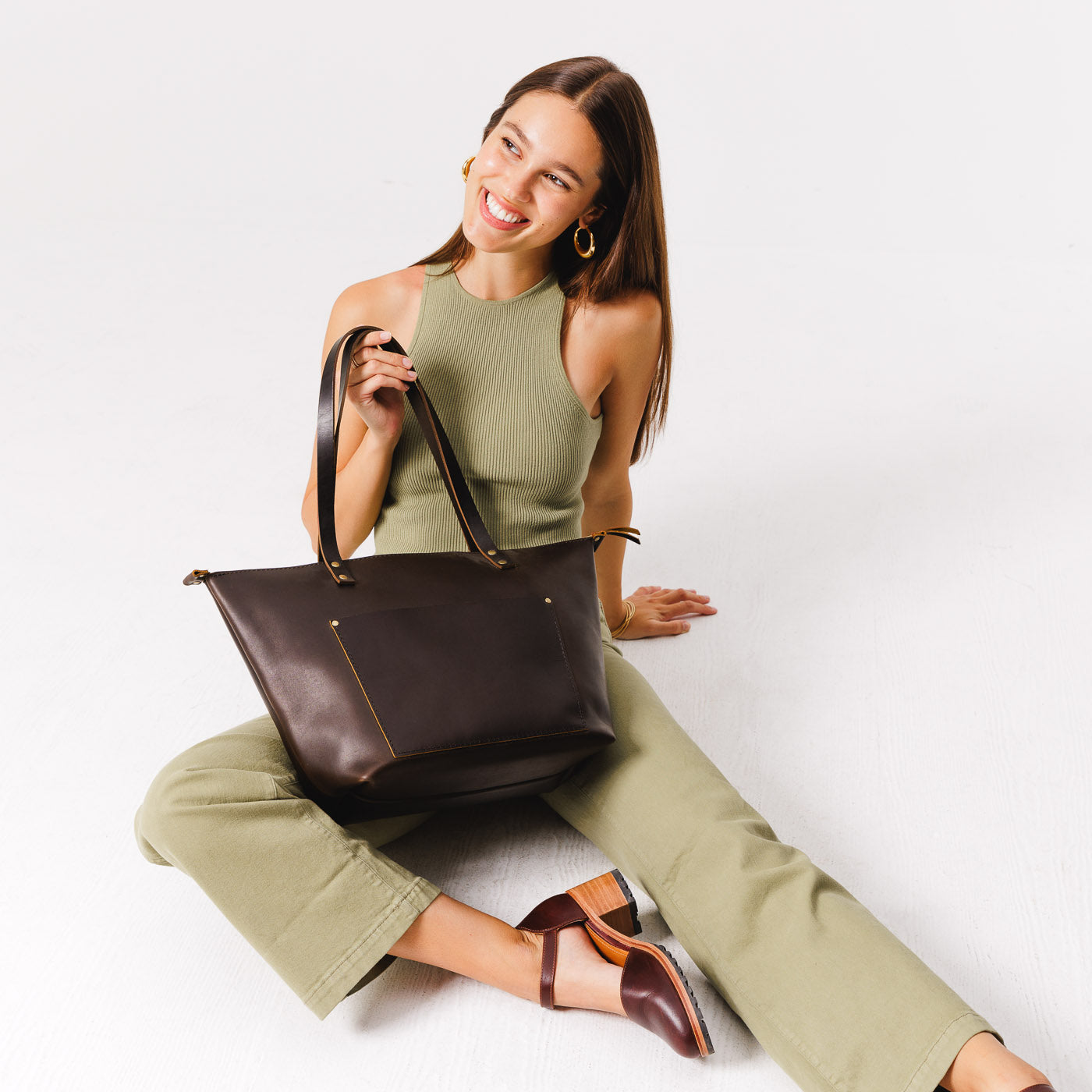 Leather Tote Bag - Image 152