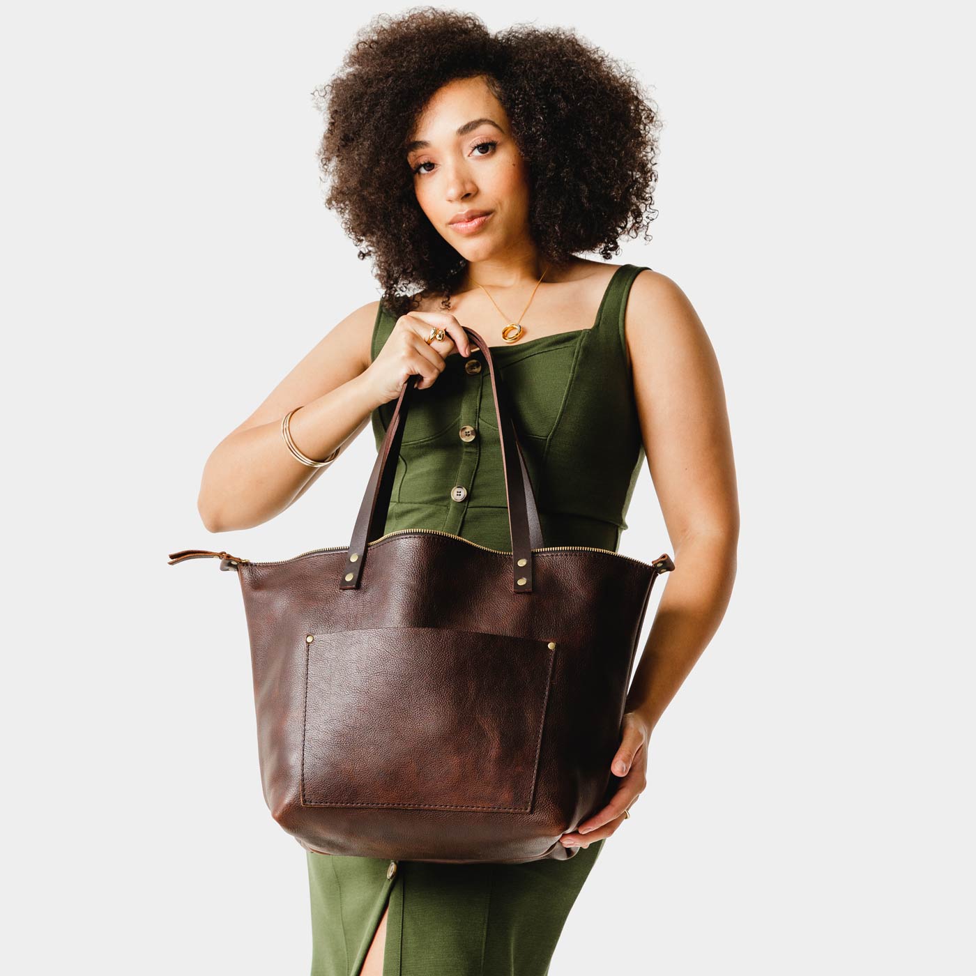 'Almost Perfect' Leather Tote Bag - Image 162