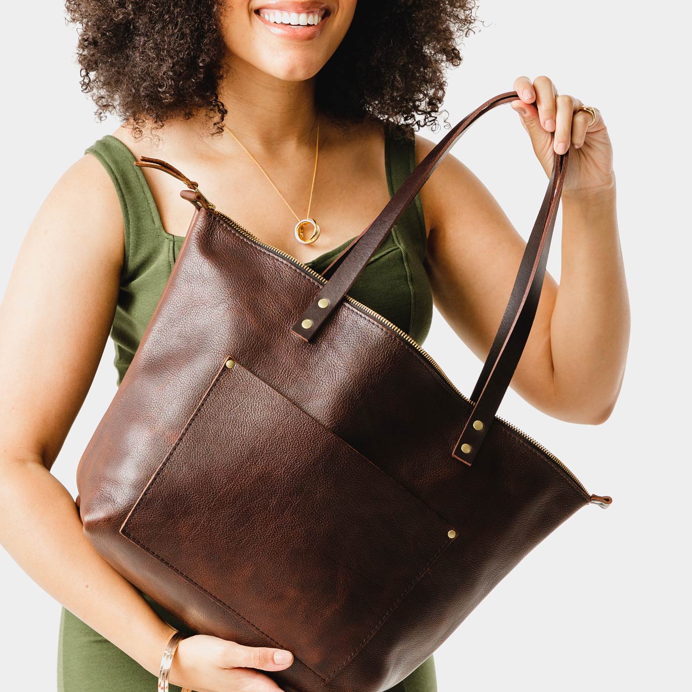 Leather Tote Bag - Image 169
