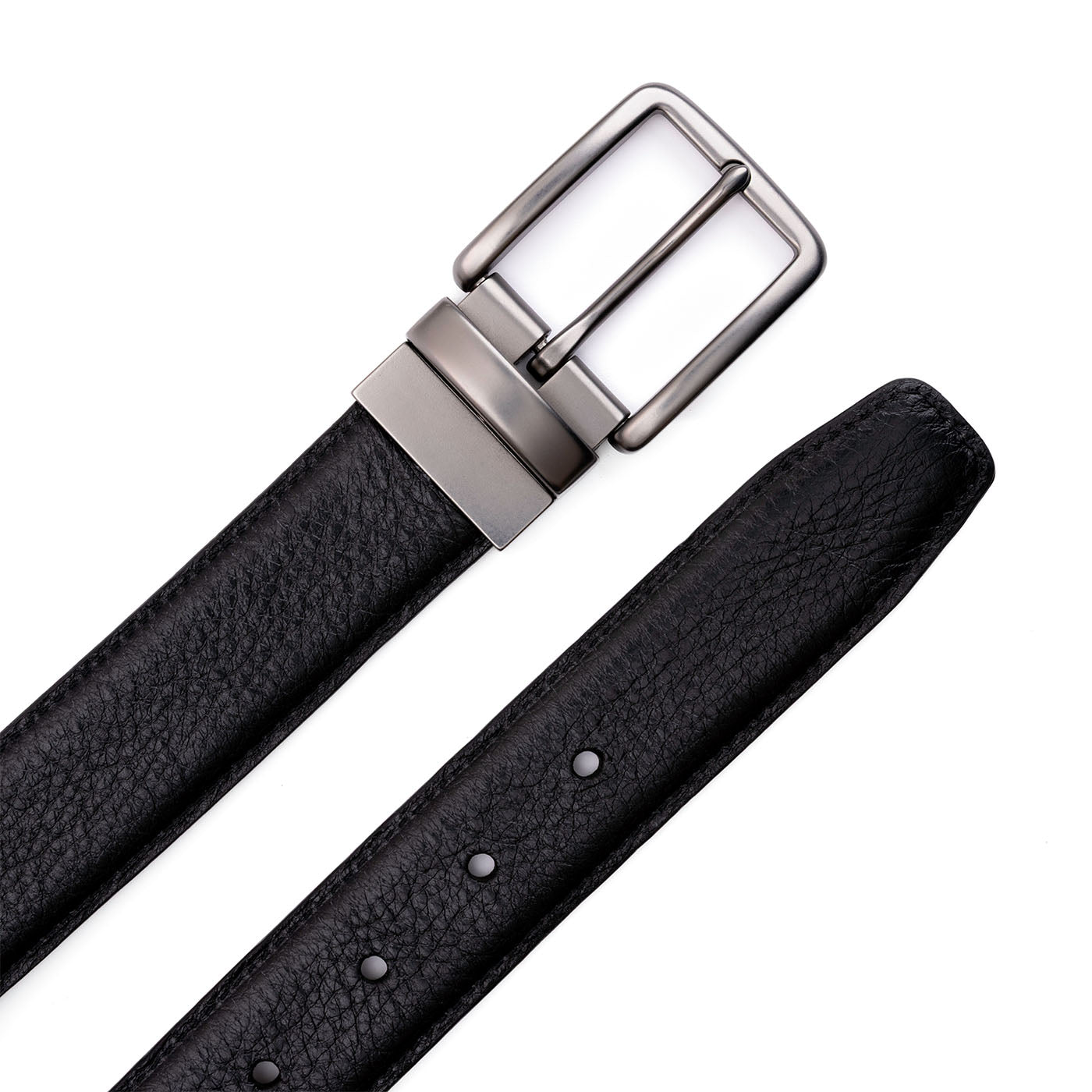 Men's Italian Reversible Leather Belt - Image 6