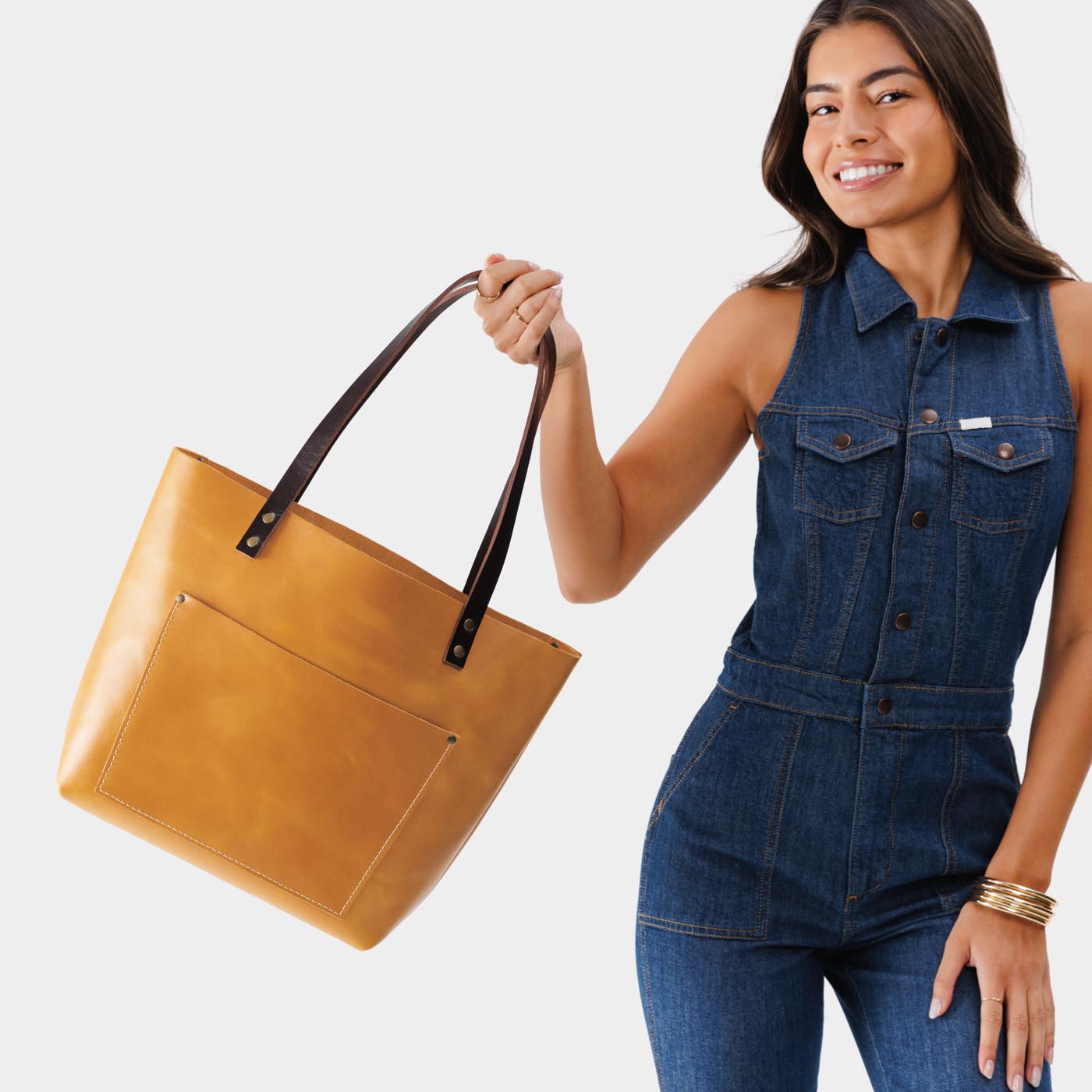 Leather Tote Bag - Image 95