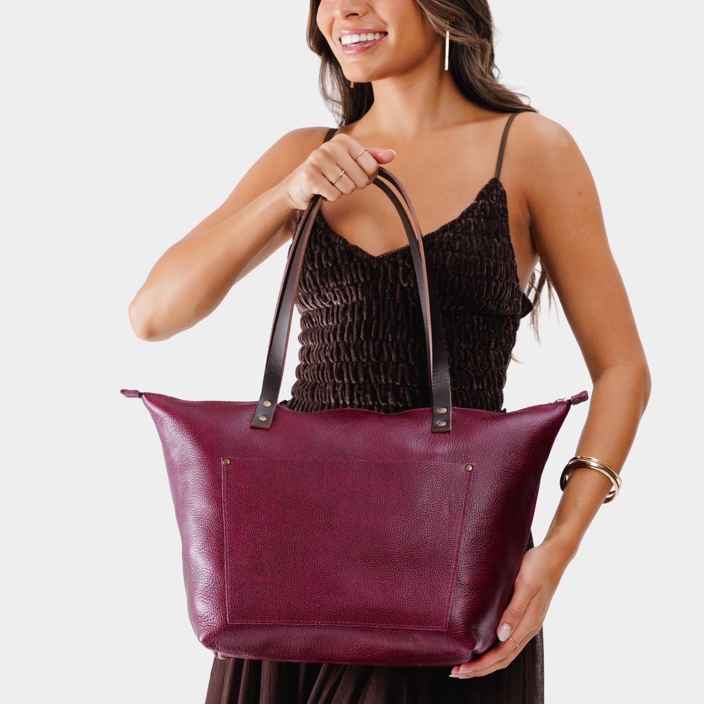 Leather Tote Bag - Image 203