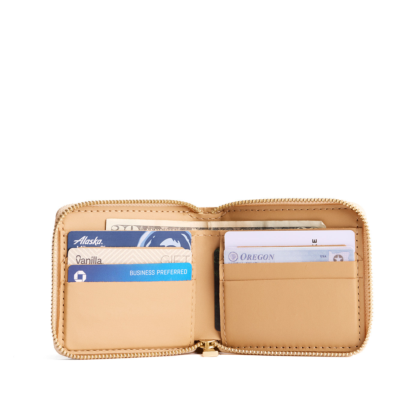 Small Zipper Bifold Wallet - Image 13