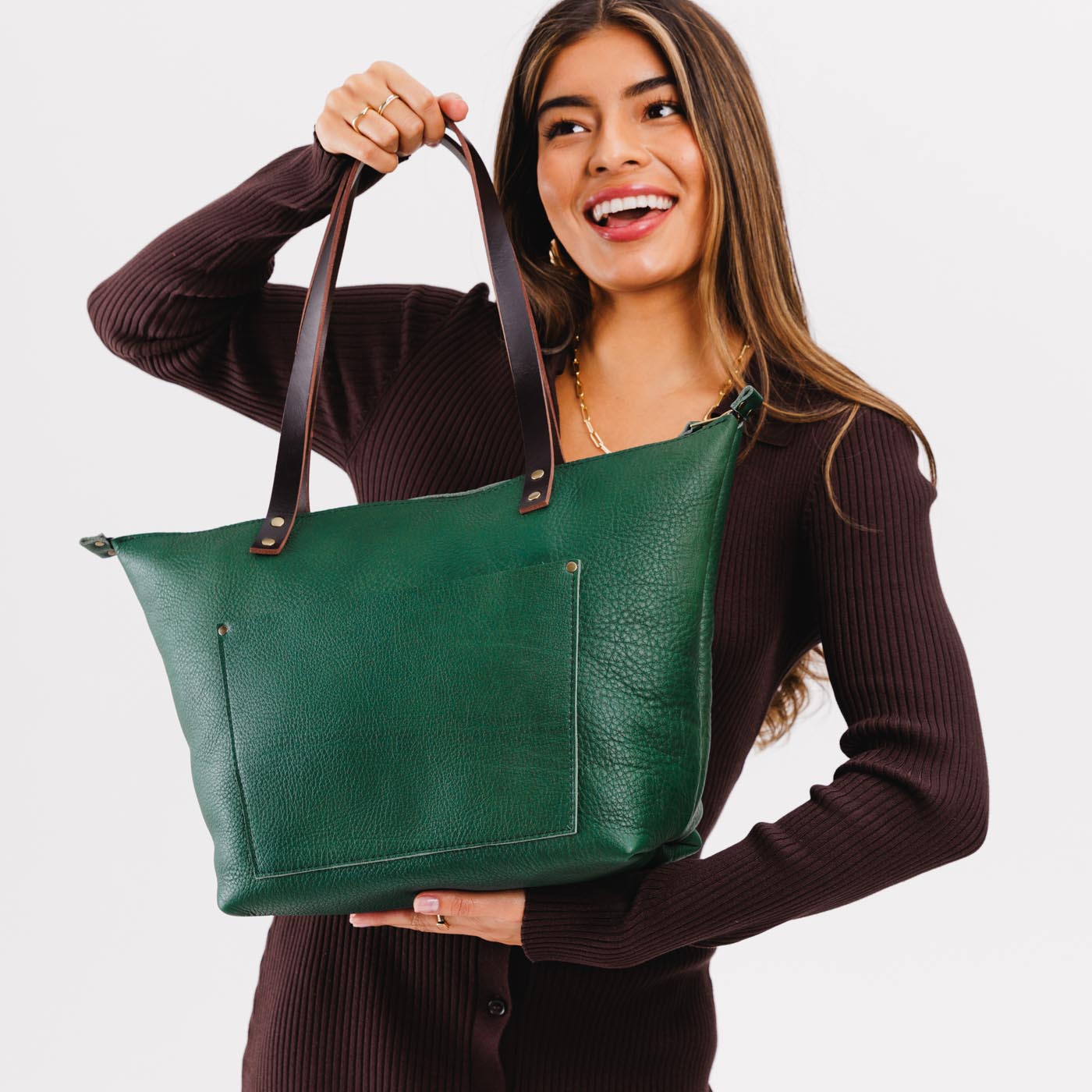 Leather Tote Bag - Image 185