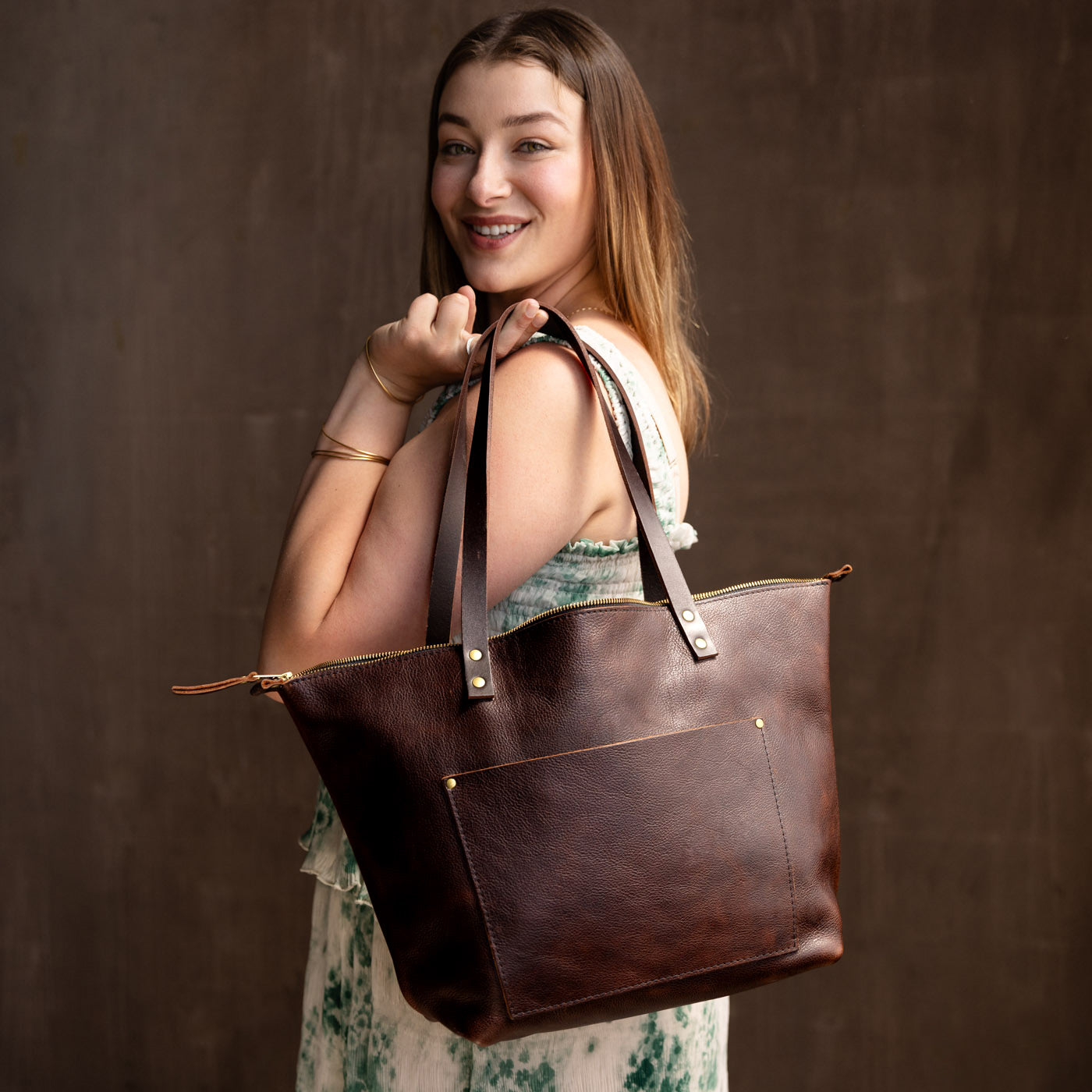 Leather Tote Bag - Image 170